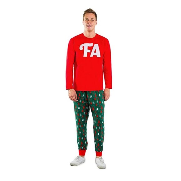 Tipsy Elves Men's Fa La La Christmas Holiday Pajama Set XXL NEW - Picture 1 of 2